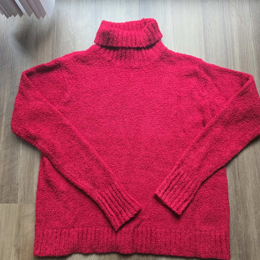 Pierre Cardin Vibrant Red Turtleneck Sweater